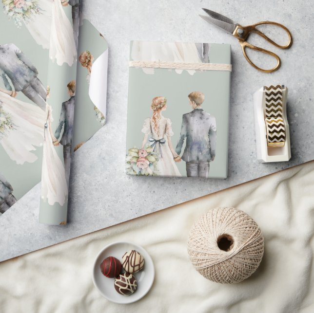 Elegant - högdager och högdagerfärgspresentation presentpapper (Hantverk)