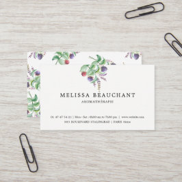Elegant Holistic Aromatherapist örtermall Visitkort