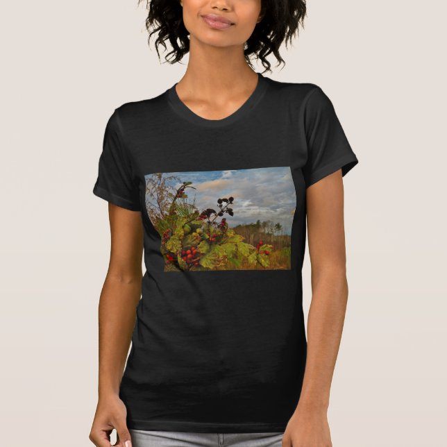 Elegant Holly-julen T Shirt (Framsida)