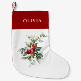 Elegant Holly Liten Julstrumpa