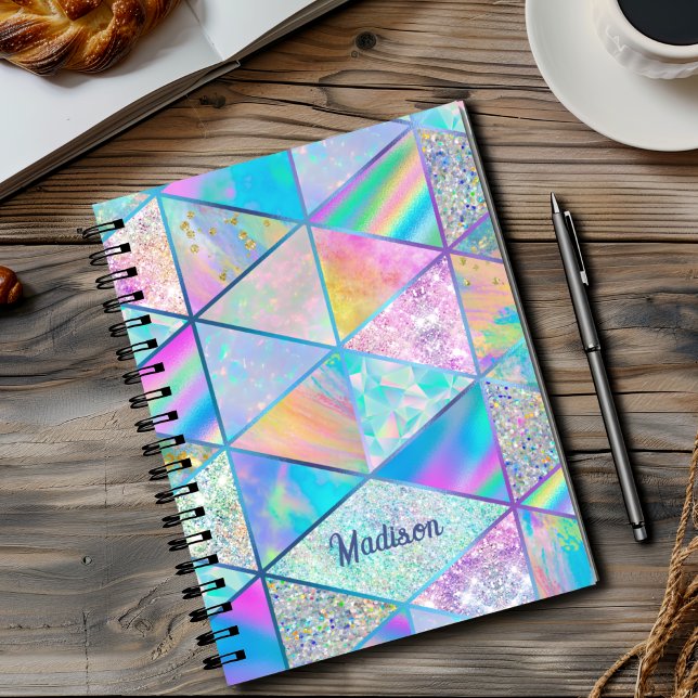 Elegant hologram giftigt färgad sketchbook anteckningsbok (Skapare uppladdad)