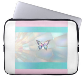 Elegant HoloGraph Butterfly Electronics Bag Laptop Fodral