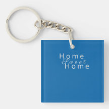 Elegant "Home Sweet Home" Himmel Blue
