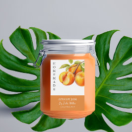 Elegant Homemade Apricot Sylt etikett