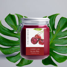 Elegant Homemade Cherry Sylt-etikett