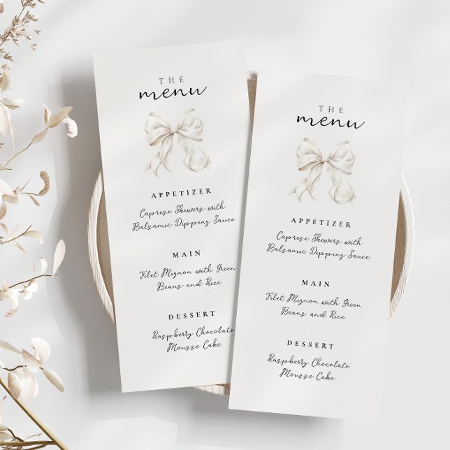 Elegant Hon Gifter sig Bow Möhippa Meny (Skapare uppladdad)