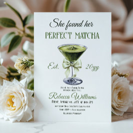 Elegant hon hittade sin Perfekt Matcha Möhippa Inbjudningar