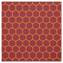 Elegant Honeycomb Mönster Abstrakt Maroon Tyg