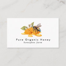 Elegant Honeycombi med Affärskortet bin