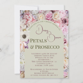 Elegant Honung Blommigt Arch Summer Möhippa Inbjudningar