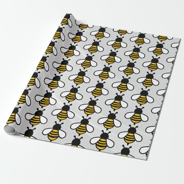 Elegant honungsaffärspappersinslagning presentpapper (Utrullad)