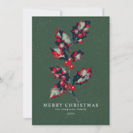 Elegant Hope Poster Holly Berry jul Julkort