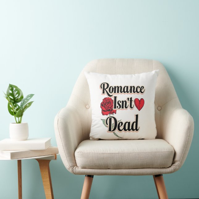 Elegant Hopeless Romantic Quote Kudde (Stol)