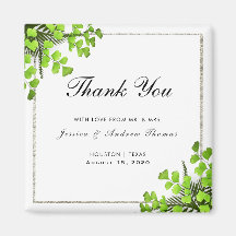 Elegant hörn Fern Dekoration Bröllop Tack