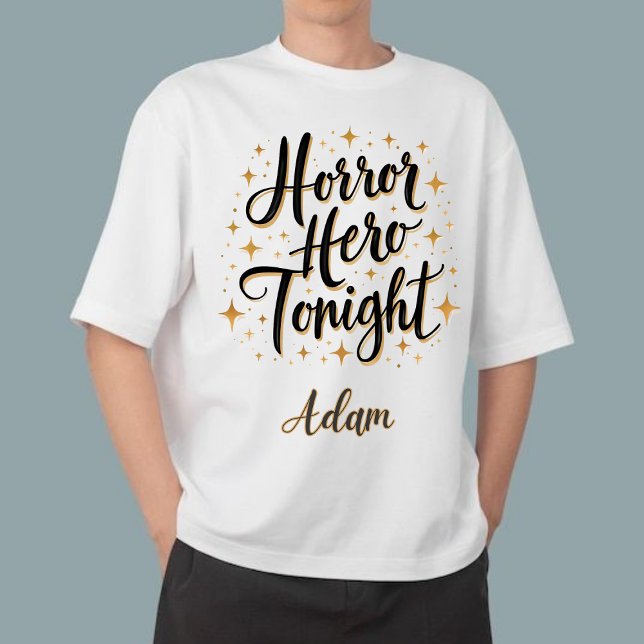 Elegant "Horror Hero night" Namn Halloween Lång Ärmad Tröja (Skapare uppladdad)