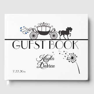 Elegant Horse & Buggy Bröllop Gästböcker