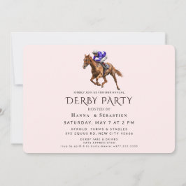 Elegant Horse Racing Garden Party Invitation Inbjudningar