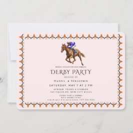 Elegant Horse Racing Garden Party Invitation Inbjudningar
