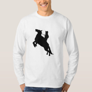 Elegant Horse Riding Western Cowboy T Shirt