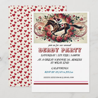 Elegant Horse Tävling Derby Party / Equestrian Inbjudningar