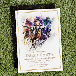 Elegant Horse Tävling Derby Party / Equestrian Inbjudningar