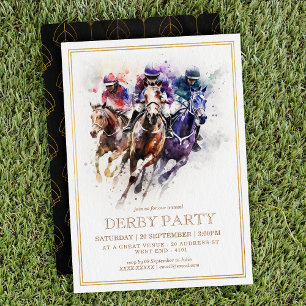 Elegant Horse Tävling Derby Party / Equestrian Inbjudningar