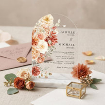 Elegant Höst Blommig Bröllop