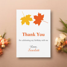 Elegant Höst löv Blommigt hösten 60 födelsedag