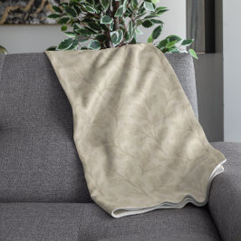 Elegant Höst löv | Boho Minimalist Farmhouse Fleecefilt