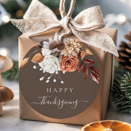 Elegant Höst löv Happy thanksgiving Gåvor Etiketter