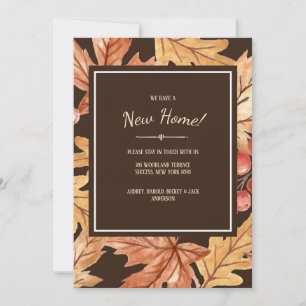 Elegant Höst löv nytt hemmeddelande Meddelande