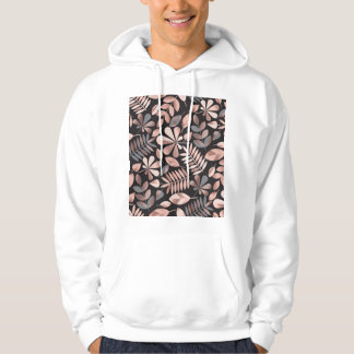 Elegant Höst löv: Pastellgeometri Hoodie