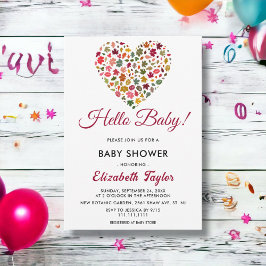 Elegant Höst löv romantisk babystötare Inbjudningar