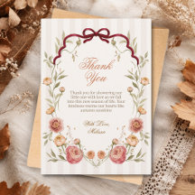Elegant höstblommig bebishower