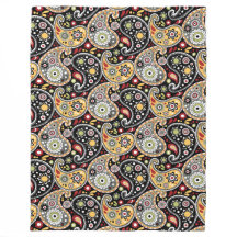 Elegant Hösten Färger Paisley Skriv ut Mönster