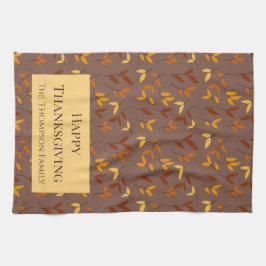 Elegant Hösten Löv Kökshandduk