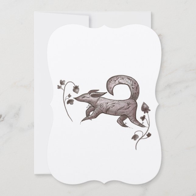 elegant hösträv julkort (Framsida)