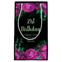 Elegant Hot Pink Flowers Birthday Party