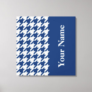 Elegant Houndstooth med namn Canvastryck