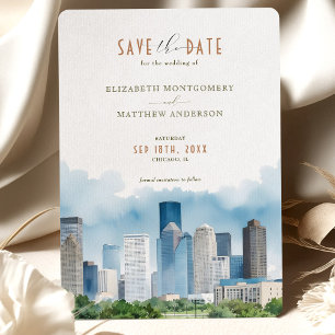 Elegant Houston, Texas Spara-the-date-inbjudan Inbjudningar