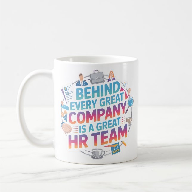 Elegant HR-team uppskattande citatdesign Kaffemugg (Vänster)