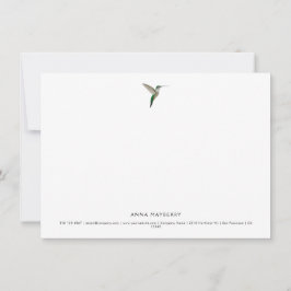 Elegant Hummingbird Anteckningskort