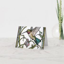 Elegant hummingbird artwork botanical boho chic tack kort