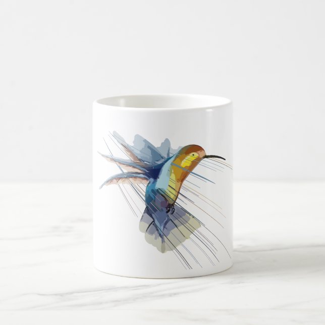 Elegant Hummingbird Ceramic Mugg (Center)