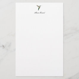 Elegant Hummingbird Notes Brevpapper