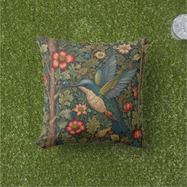 Elegant hummingbird romantic boho chic kudde