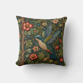 Elegant hummingbird romantic boho chic kudde