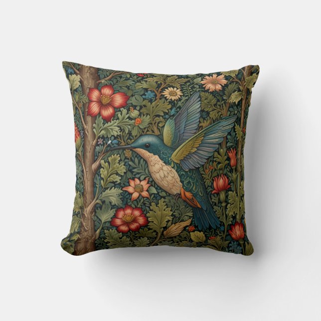 Elegant hummingbird romantic boho chic kudde (Framsida)