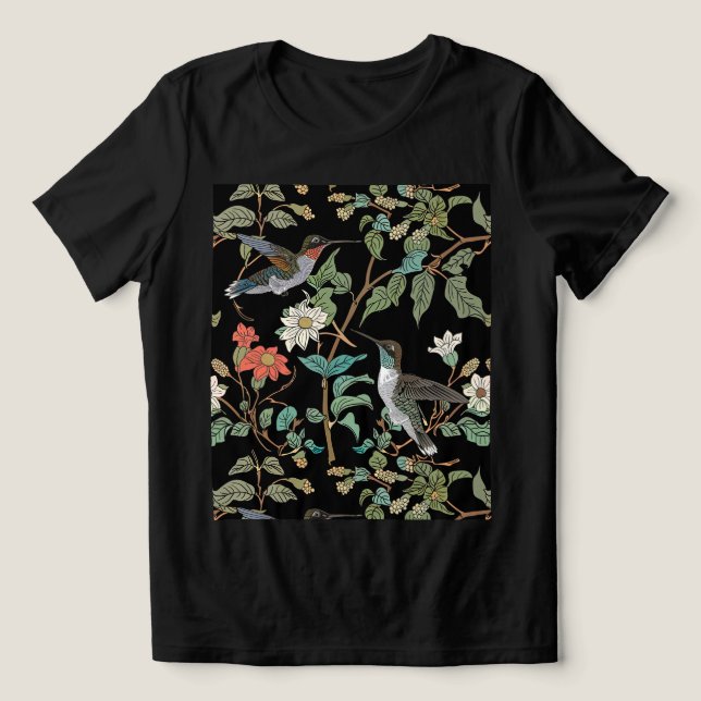 Elegant Hummingbird T-shirt (Design Framsida)
