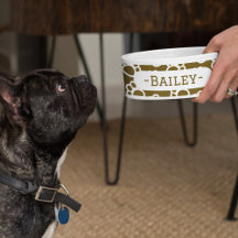 Elegant Hund tassar brunskskål för småskål